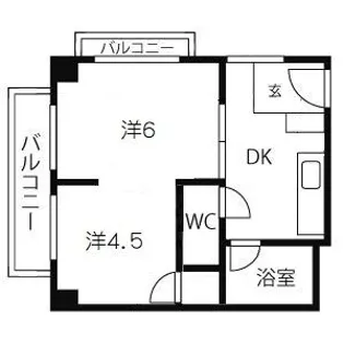 エルパラッツォ記田【2階】の間取り