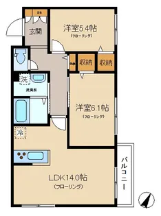 アルフラット代々木上原【2階】の間取り