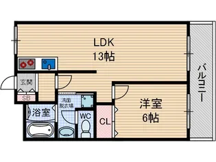 パークハイツミシマ【7階】の間取り