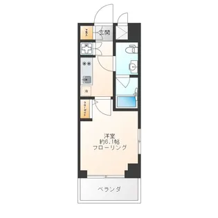 プレール・ドゥーク銀座EASTII【3階】の間取り