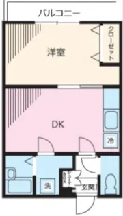 スタジオ北柏【2階】の間取り