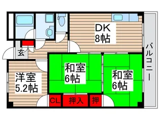 ハイツオカダ【2階】の間取り