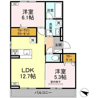 メゾン梅木【2階】の間取り