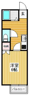 クレスト【1階】の間取り