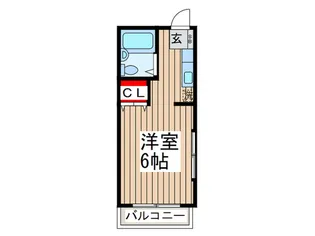 フラッツ南浦和【1階】の間取り