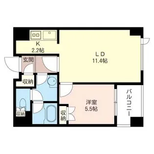 プライムメゾン銀座イースト【10階】の間取り