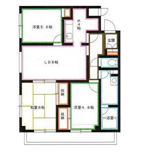 チェリーコート武蔵小金井【4階】の間取り