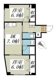 朝日プラザ八広【5階】の間取り