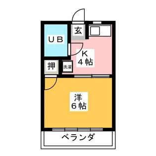 コーポジュノー【3階】の間取り