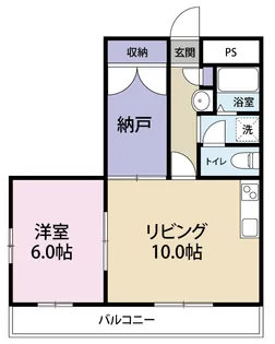 コーポラス神山III【1階】の間取り