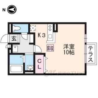 クローバー【1階】の間取り