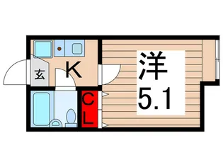 ベルウィング北綾瀬D【1階】の間取り