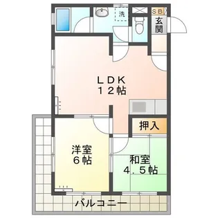 サンライト城山【1階】の間取り
