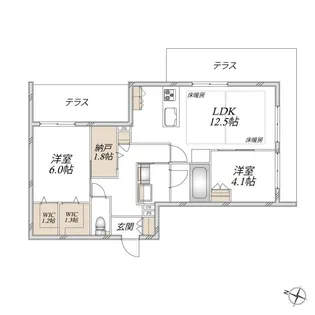 SUNMALL V【1階】の間取り