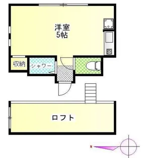 ローズハウス【2階】の間取り