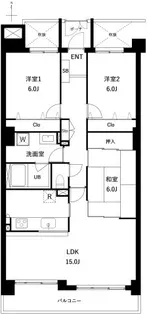 コートハウス千歳船橋【1階】の間取り