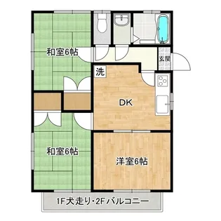 メイプルハイツC【1階】の間取り