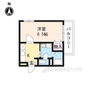 プリムエスパシオ【1階】の間取り