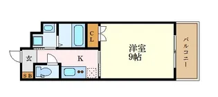 エルメディオ千種【9階】の間取り