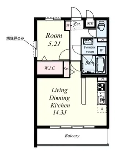 アムール京都仁王門【3階】の間取り