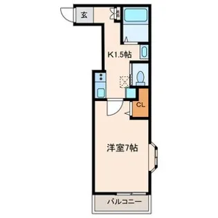 クリスタル・ハイツ青井【2階】の間取り