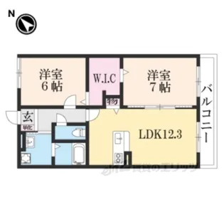 サルビア【1階】の間取り