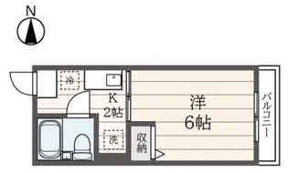 シティハイム みどりむら【2階】の間取り