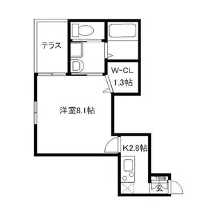 Ark Arzu 三軒茶屋【1階】の間取り
