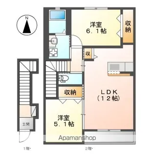 フローリスト【2階】の間取り