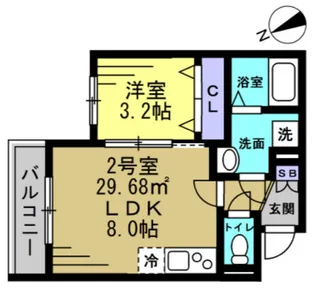 LAVAGE 上本郷【2階】の間取り
