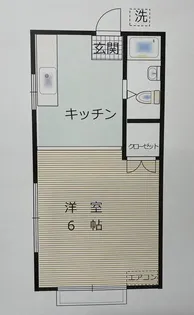 コーポ多摩【2階】の間取り