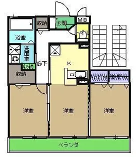 セレッソ・アベニュー【3階】の間取り