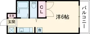 パラドール円町【4階】の間取り