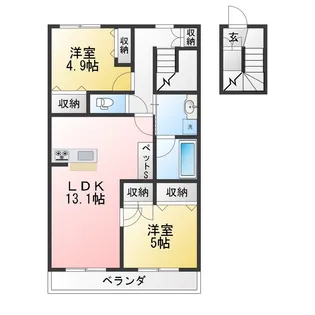 Gurander Sophia II【2階】の間取り