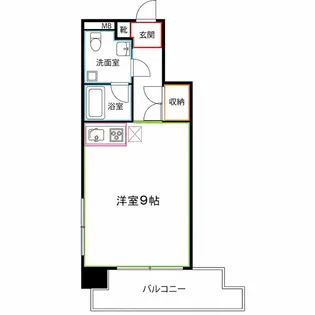 ベルヴィー扇【4階】の間取り