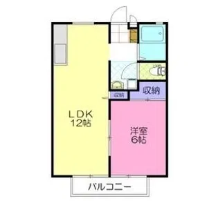 堀乃内ハウスB棟【2階】の間取り