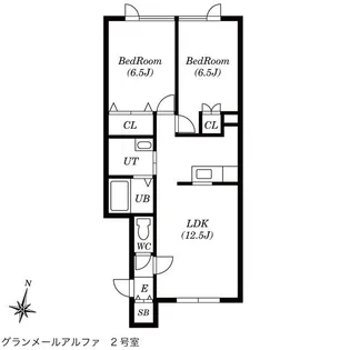 グランメールアルファ【2階】の間取り
