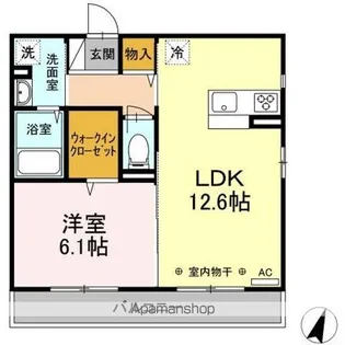 モンターニュロンド【2階】の間取り