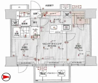 プレシャスハーモニー八王子【14階】の間取り