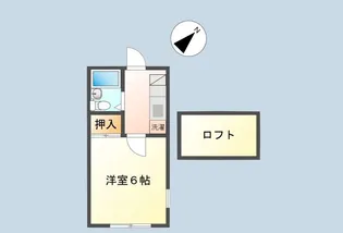染東ハイツII【2階】の間取り