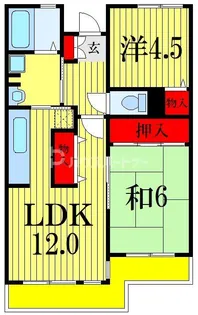 emラフォーレ実籾【1階】の間取り