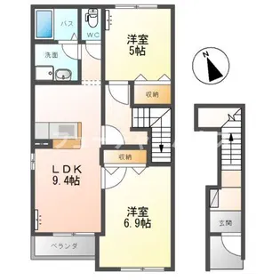 グランディ パルディ【2階】の間取り