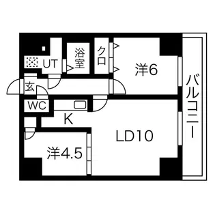 サイレンス宮の森アネックス【7階】の間取り