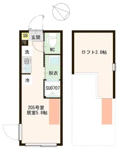 ハーモニーテラス成田東IV【2階】の間取り