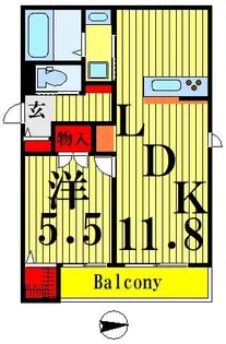 レグルス六町【3階】の間取り