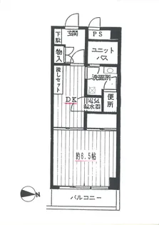 リバーハイツトキワ【2階】の間取り