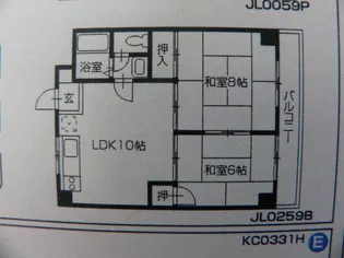 愛媛県伊予市米湊【マンション】の間取り