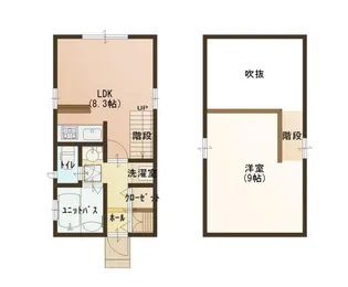 ヴィレッタ牡丹山Aの間取り