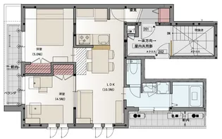 グランメール【2階】の間取り