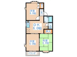 ベルレーヌ【2階】の間取り